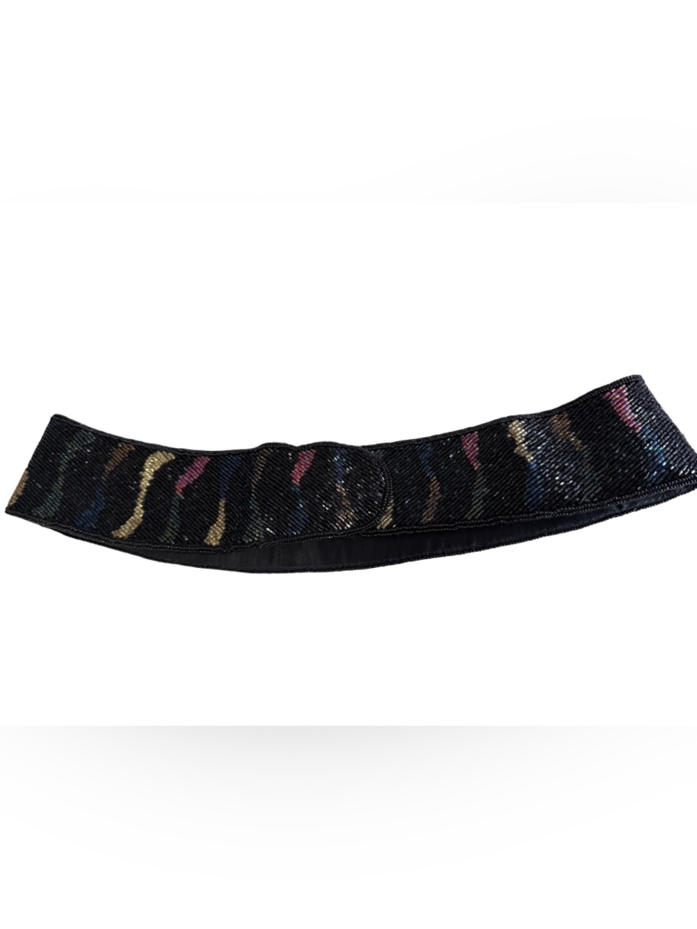 Vintage Saks Fifth Avenue Beaded Multicolor Belt